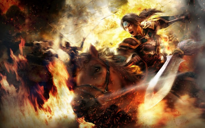 artwork, warrior, samurai, sword, fantasy art, horse, fantasy men