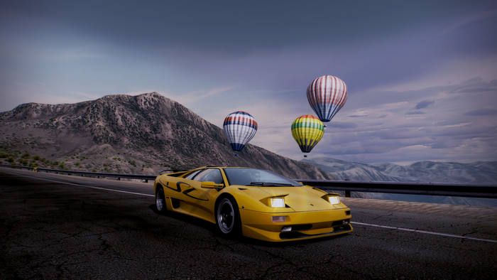 Lamborghini Diablo, yellow cars, vehicle, Need for Speed: Hot Pursuit, car, Lamborghini
