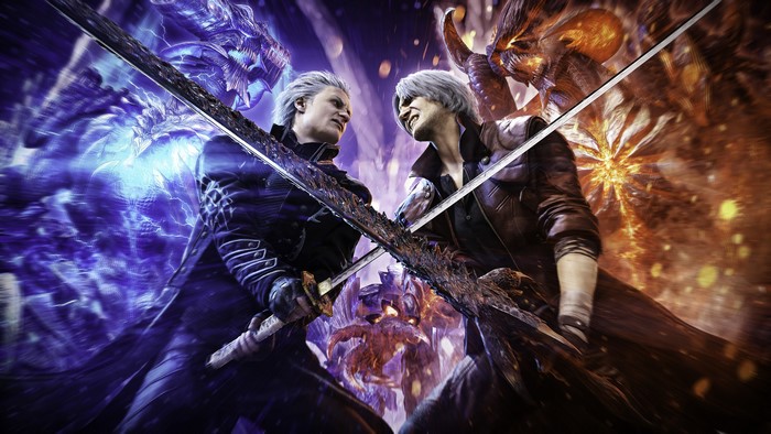 4K, Dante (Devil May Cry), Devil May Cry 5, Vergil