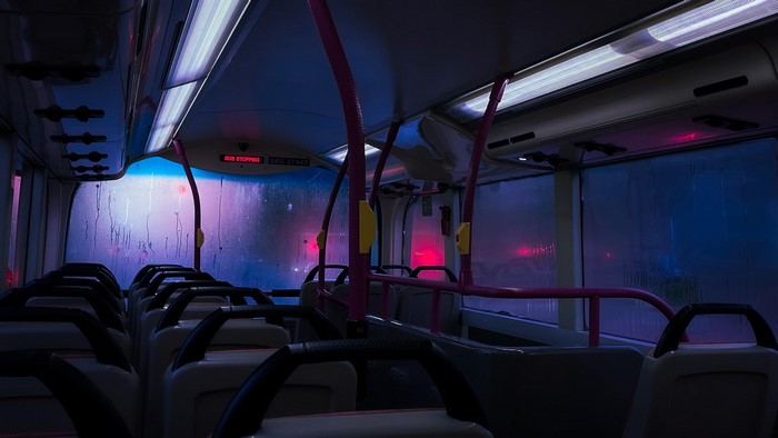 lights, edit, buses, Singapore, photography