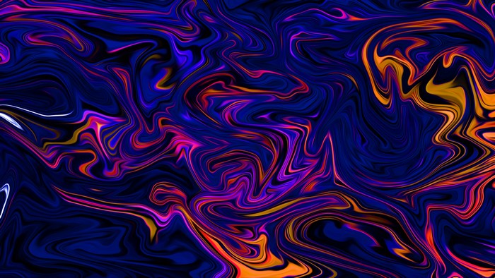 Vibrant Liquid Abstract Artwork in 4K by XEBELION