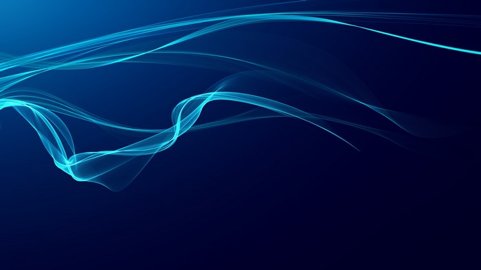 4K, blue, abstract, wavy lines