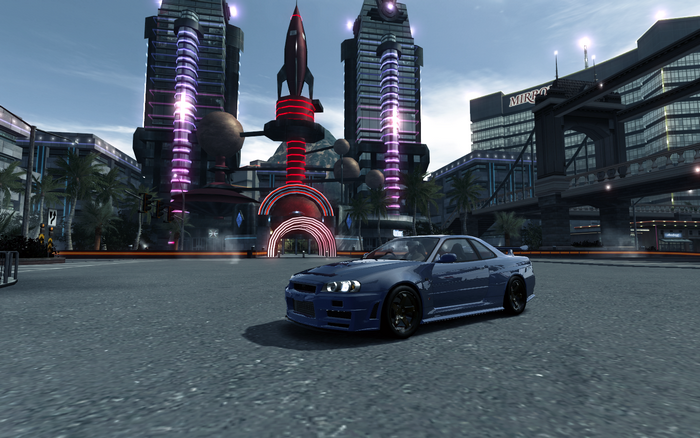 blue cars, video games, car, Need for Speed: World, Need for Speed, Nissan, 2002 Nissan Skyline GT-R V-SPEC II, screen shot