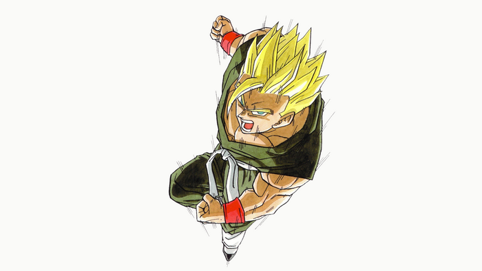 Gohan, simple background, Dragon Ball, Dragon Ball Z, Son Gohan