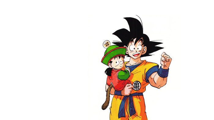 Gohan, Dragon Ball, simple background, Son Goku, Son Gohan, Dragon Ball Z