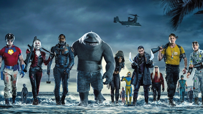 The Suicide Squad Characters in the Water