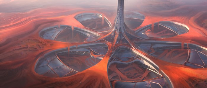 4K, science fiction, artwork, Leon Tukker, ArtStation