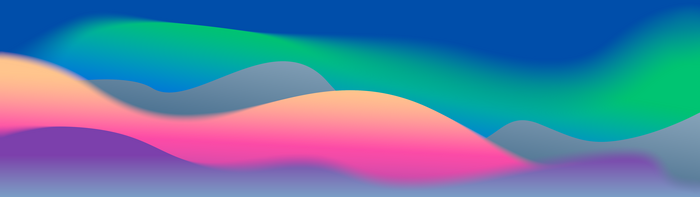 4K, colorful, ultrawide, waves, dual display, dual monitors, macOS Big Sur, blurred
