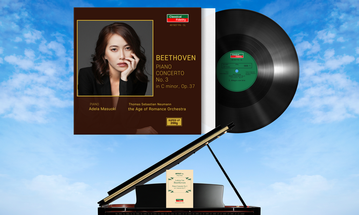 4K, vinyl, piano, face, music