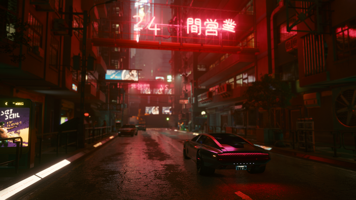 neon, car, CD Projekt RED, Cyberpunk 2077, cyberpunk