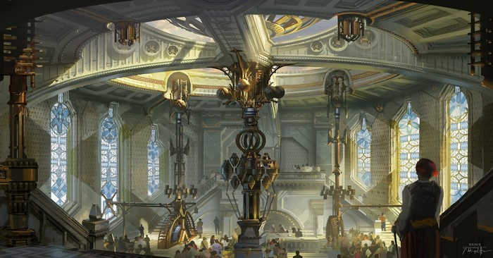 PC gaming, fantasy art, Piltover, video game art, League of Legends