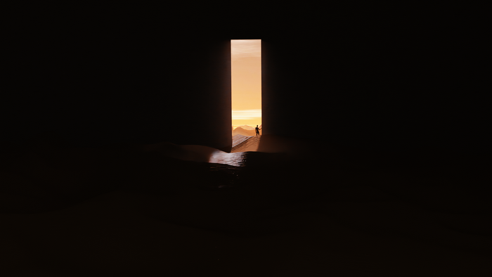 shadow, landscape, science fiction, sunlight, dunes