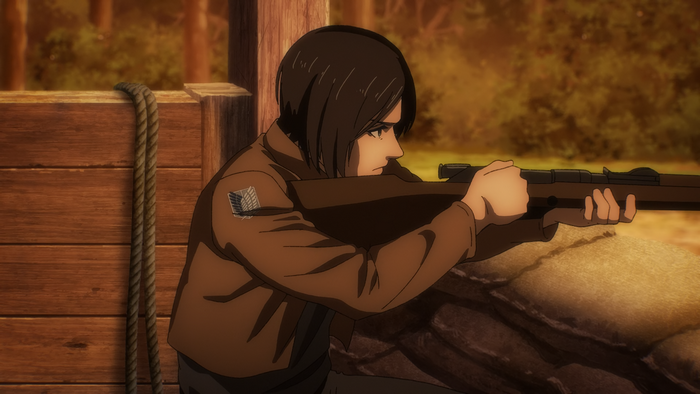weapon, Shingeki no Kyojin, anime men, Anime screenshot, rifles, anime