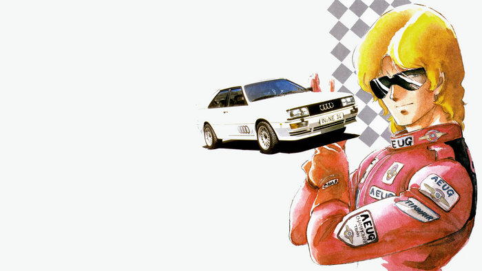 Char Aznable, audi quattro, artwork, Mobile Suit Zeta Gundam, Gundam, manga, Audi, simple background