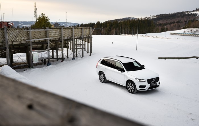 4K, Volvo, SUV, Volvo XC90, winter, car, snow