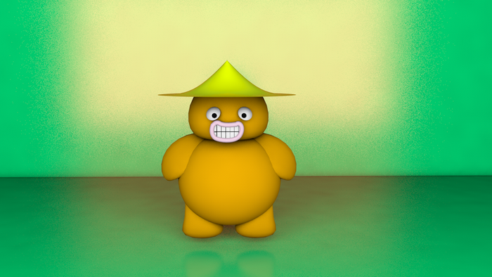 simple background, 3D