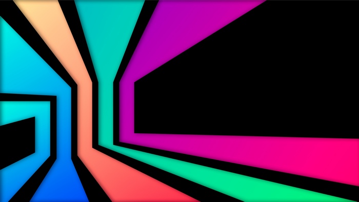 Artistic Colorful Abstract Lines Minimalism