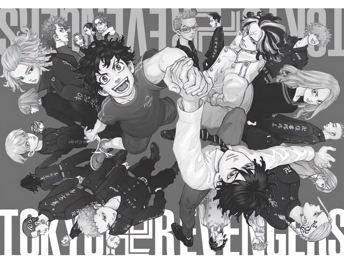 Tokyo Revengers, tokyo revenger, manga, anime, monochrome