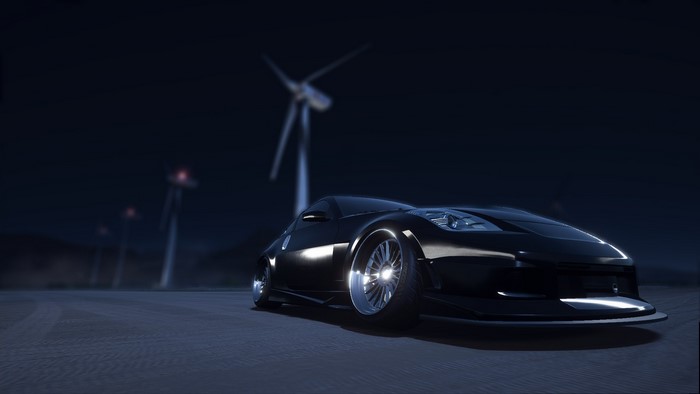 car, moonlight, night, Nissan 350Z, Nissan, wheels, Need for Speed: Payback, Need for Speed