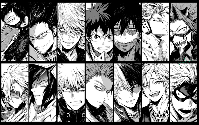 anime, Boku no Hero Academia, anime boys