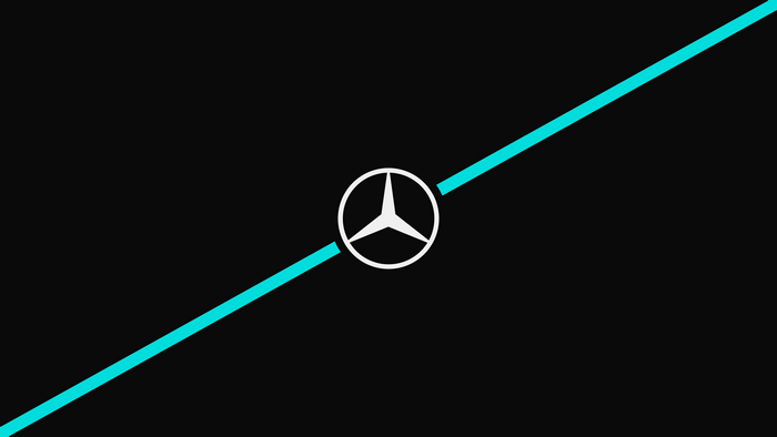 4K, black background, simple background, minimalism, sports, sport, Mercedes Benz, logo, Mercedes F1