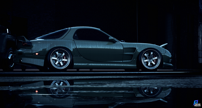 4K, pop-up headlights, car, Mazda RX-7, Need for Speed, Need For Speed 2015, NFS 2015, modified, Mazda RX-7 FD, Mazda