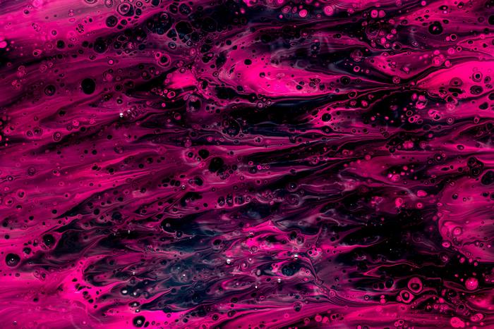 Abstract Pink and Black Paint