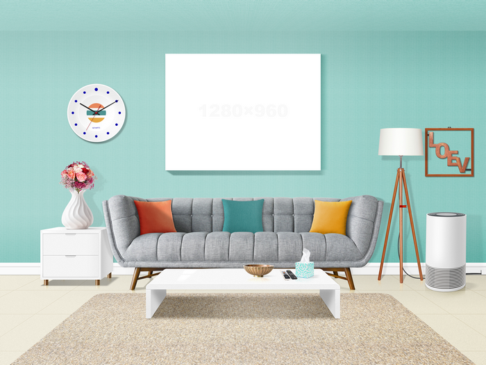 4K, living rooms, interior, couch, room, clocks