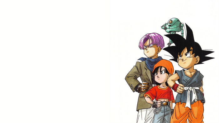 Dragon Ball GT Characters Kid Goku, Pan, Trunks Artwork