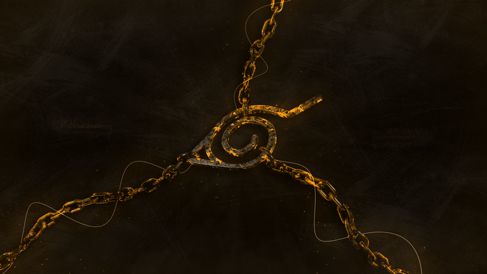 Naruto (anime), CGI, digital art, Blender, Kagero, metall, Konoha, Photoshop, color correction, render, Naruto Shippuuden