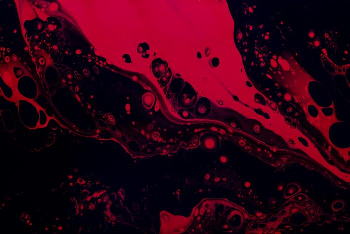 Abstract Red and Black Paint 4K