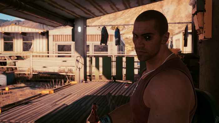 face, video games, CD Projekt RED, Cyberpunk 2077, cyberpunk, screen shot, River Ward