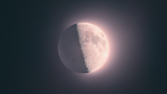 nature, space, Moon, moonlight, stars