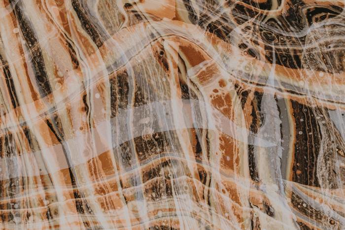 Abstract Brown and White Marble Pattern