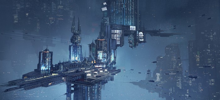 ArtStation, futuristic, Victor Fritsch, science fiction, artwork