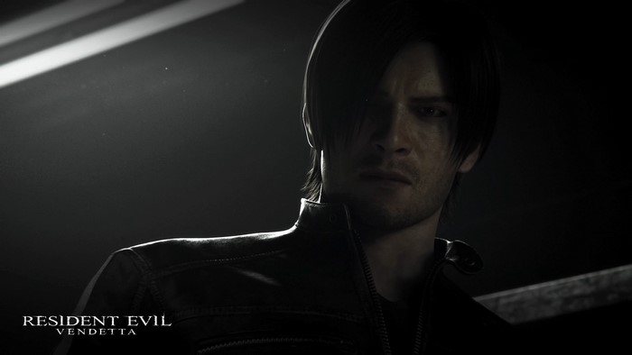 hair, Resident Evil, screen shot, men, Leon S. Kennedy, leather jackets, Resident Evil: Vendetta, zombies, jacket, video game man, face, movies