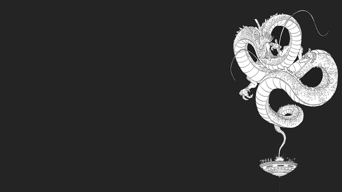 manga, Shenron, simple background, Dragon Ball Z, Dragon Ball