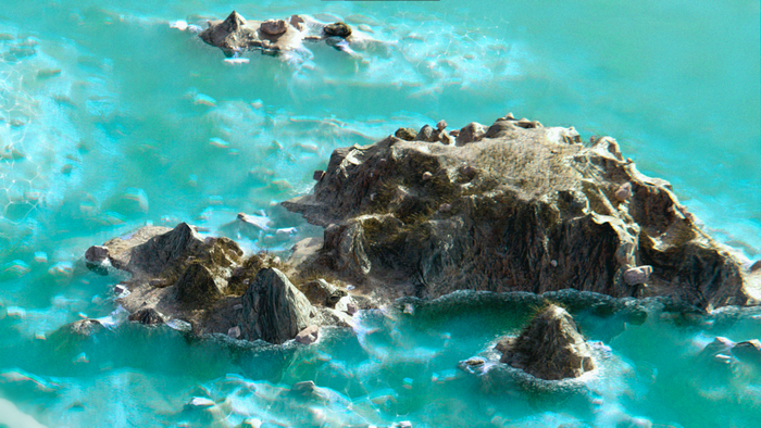 aerial view, nature, island, ocean view, water, cyan