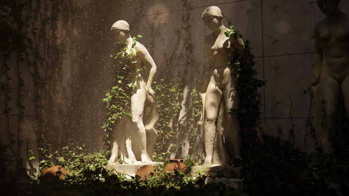 Blender, render, statue