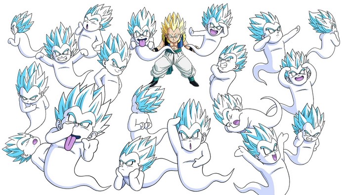 Dragon Ball Z, Dragon Ball Super, Gotenks, video game art, anime, Dragon Ball Xenoverse 2, Dragon Ball, ghosts