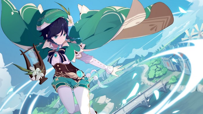 anime boys, Venti (Genshin Impact), Genshin Impact