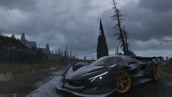 black cars, video games, screen shot, vehicle, Forza Horizon 4, car