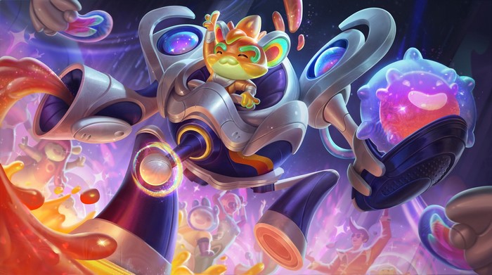 video games, League of Legends, game art, video game characters, video game art, Rumble (League of Legends), Space Groove