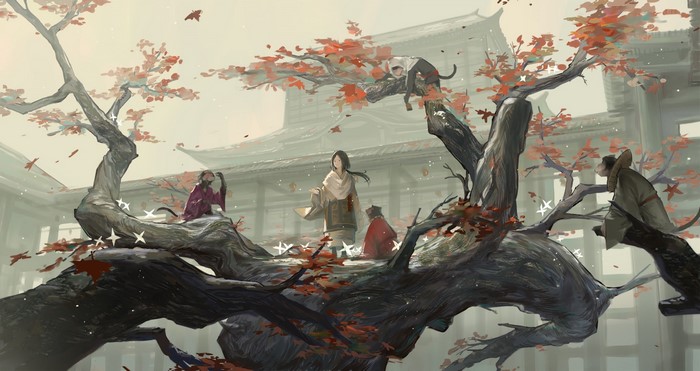 Divine Child of Rejuvenation, Sekiro: Shadows Die Twice, Huanxiang Heitu, sekiro, anime, Japanese clothes, anime girls