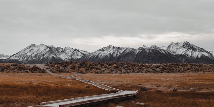 snowy mountain, mountains, path, nature, landscape