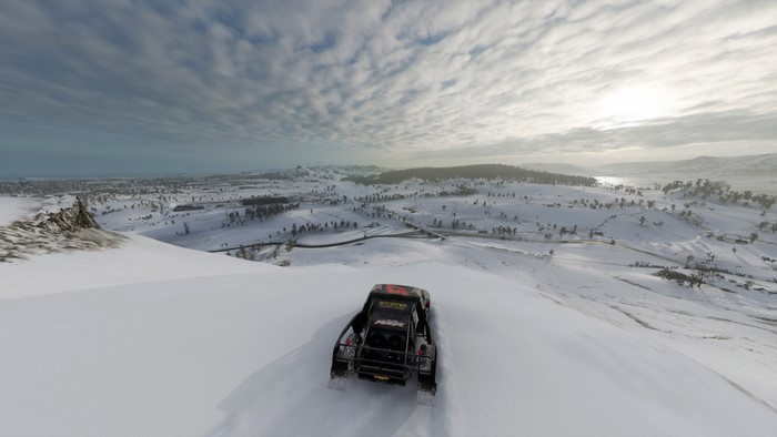 Forza Horizon 4, snow, landscape, video games, car