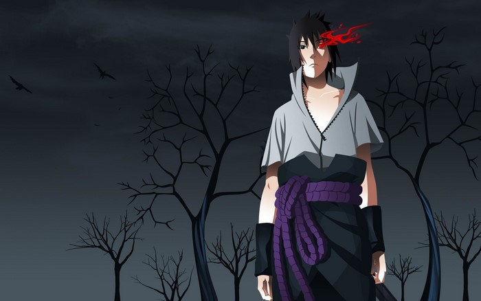 anime boys, Naruto (anime), Sharingan, Uchiha Sasuke