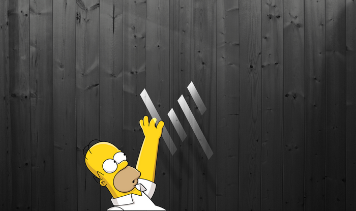 Hewlett Packard, logo, The Simpsons, Homer Simpson, simple background