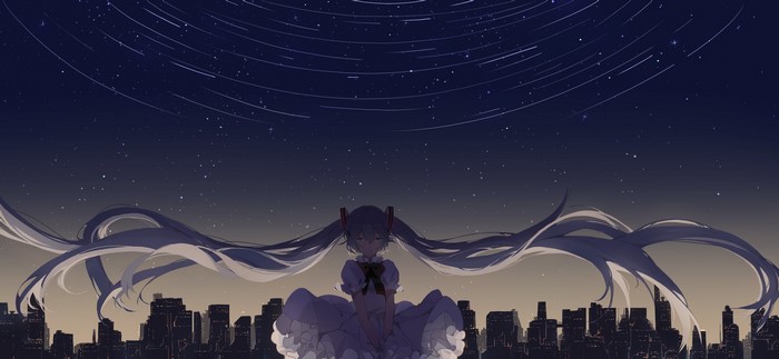 anime girls, anime, Hatsune Miku, Vocaloid, Nochek