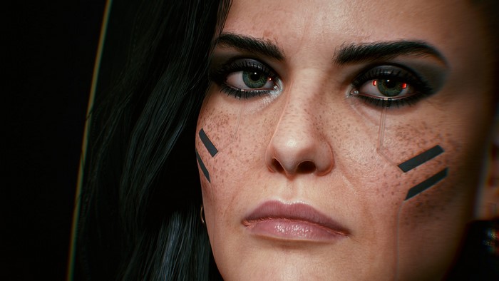 video games, cyberpunk, Cyberpunk 2077, Rogue Amendiares, CD Projekt RED, women, face, Rogue (character)